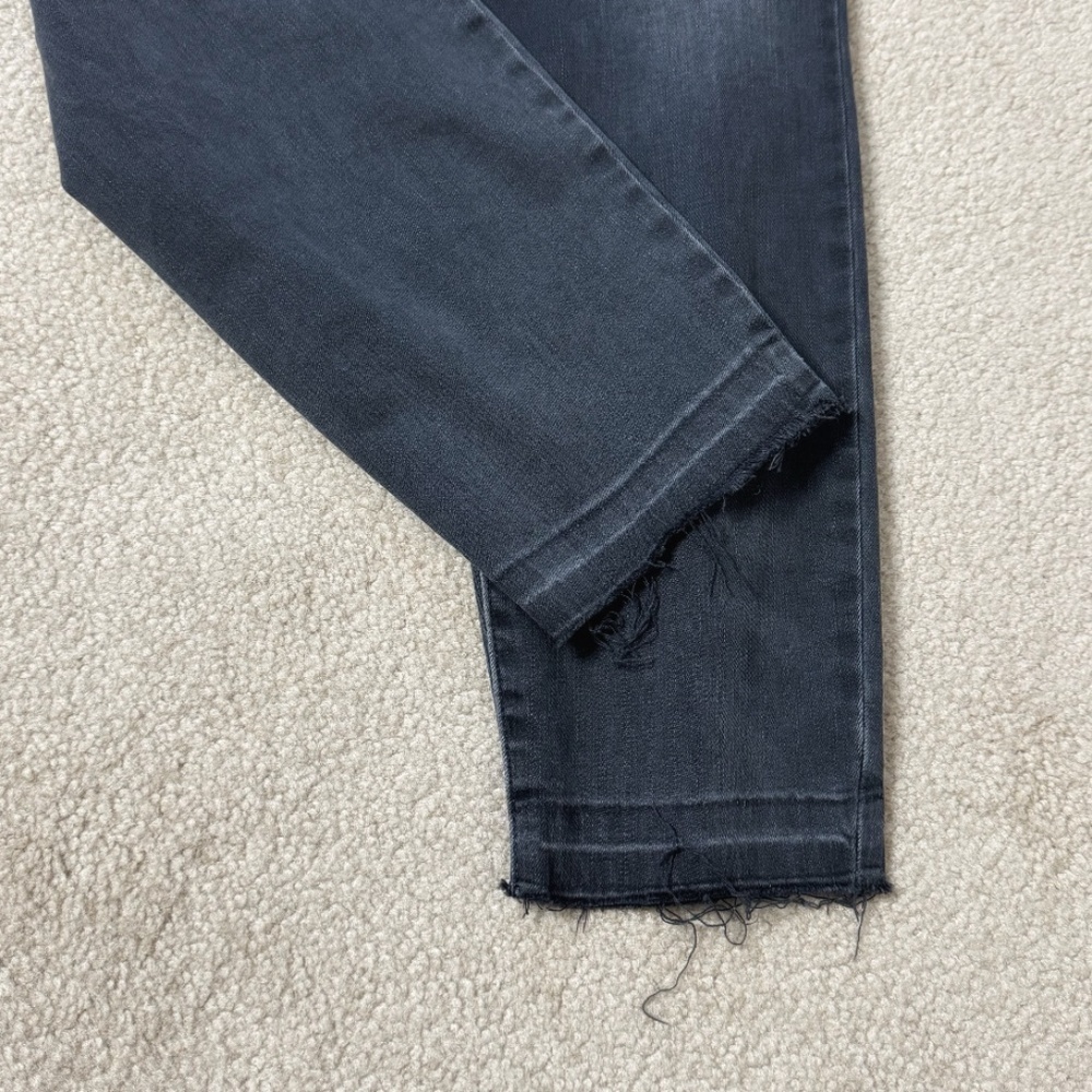 NYDJ Ami Skinny Jeans High Rise Lift Tuck Tech Released Hem Washed Black Size 14 - Picture 7 of 12
